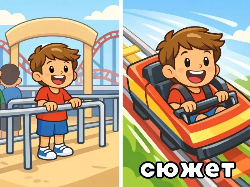 2 сюжетных картинки превью игры для логопеда