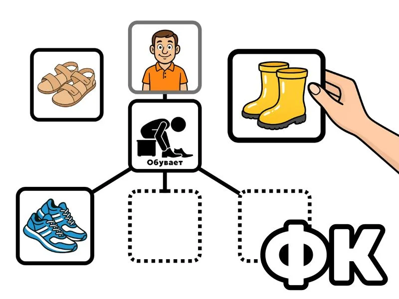 Фразовый конструктор превью игры для логопеда