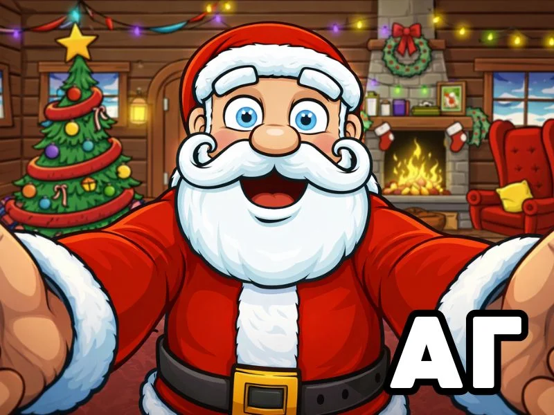 Хижина Санты  превью игры для логопеда