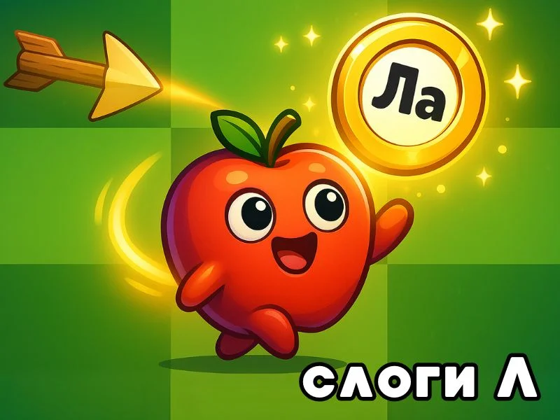 Л и Ль слоги - 9 клеток превью игры для логопеда