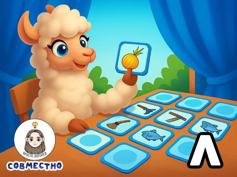 Л - Мемори превью игры для логопеда