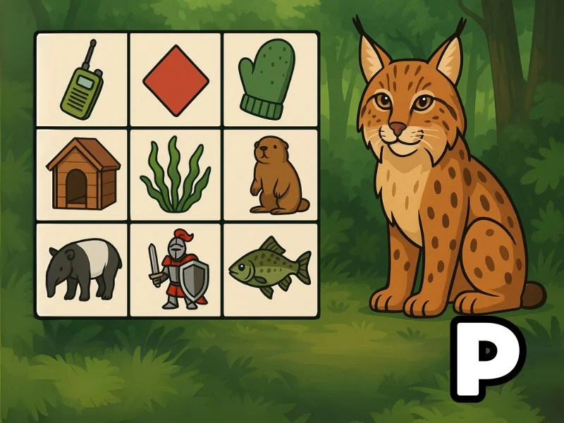 Р - Координатный поиск превью игры для логопеда