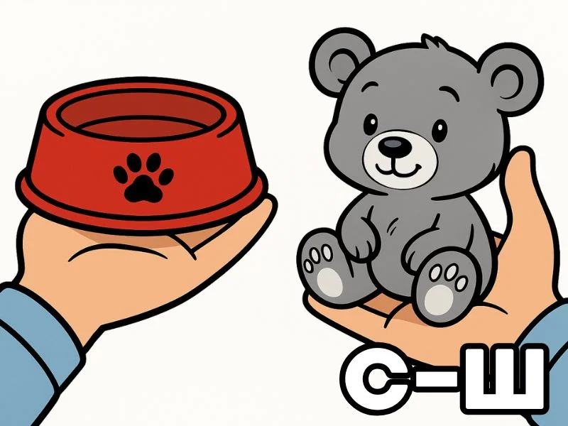 С-Ш - Найди и посчитай превью игры для логопеда