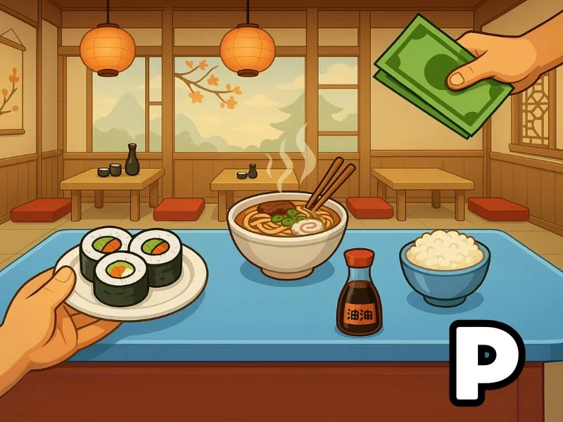 Р - Продавец роллов превью игры для логопеда