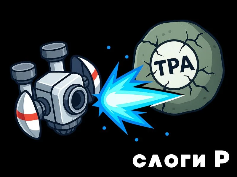 Р слоги - Космострел превью игры для логопеда