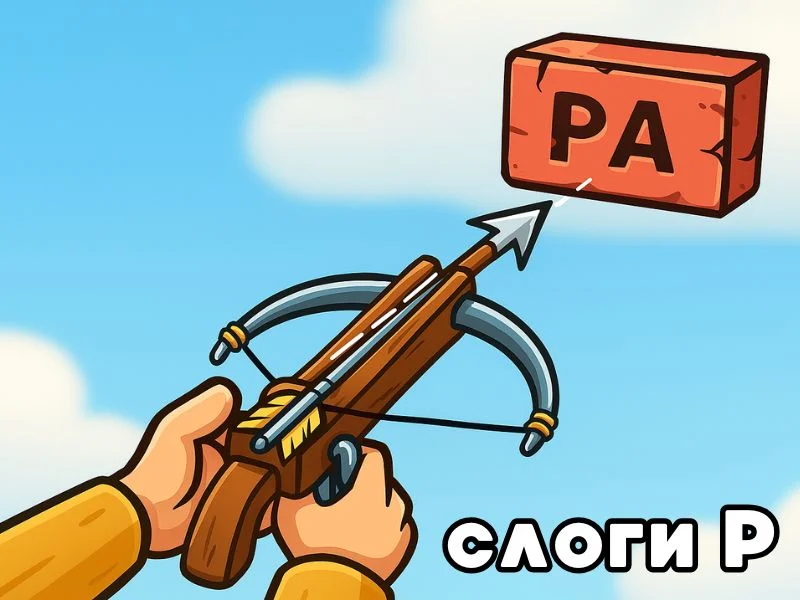 Р слоги - Слогострел превью игры для логопеда