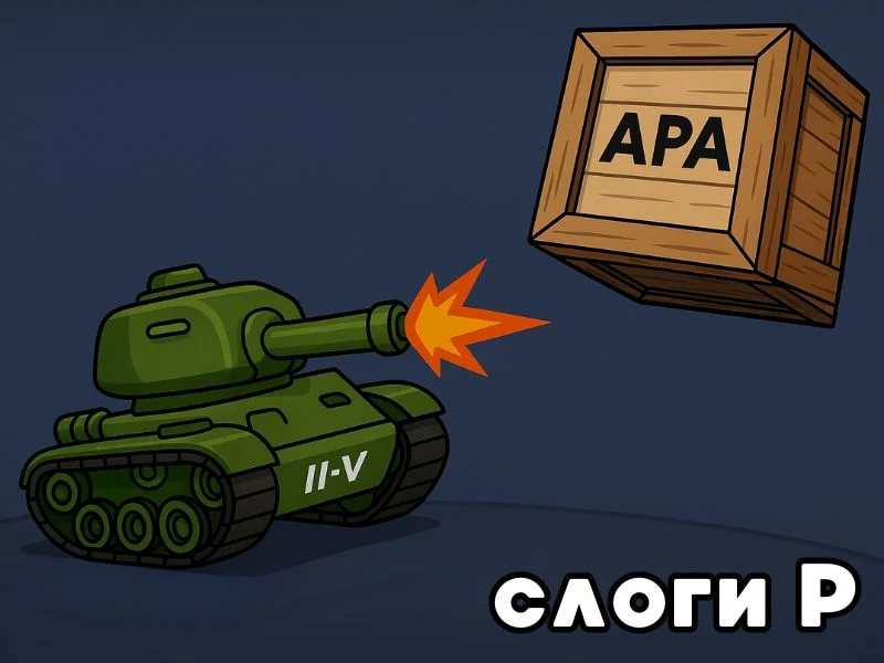 Р слоги - Танкострел превью игры для логопеда