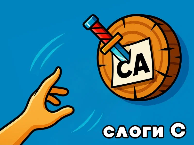 С и Сь слоги - Метатель превью игры для логопеда