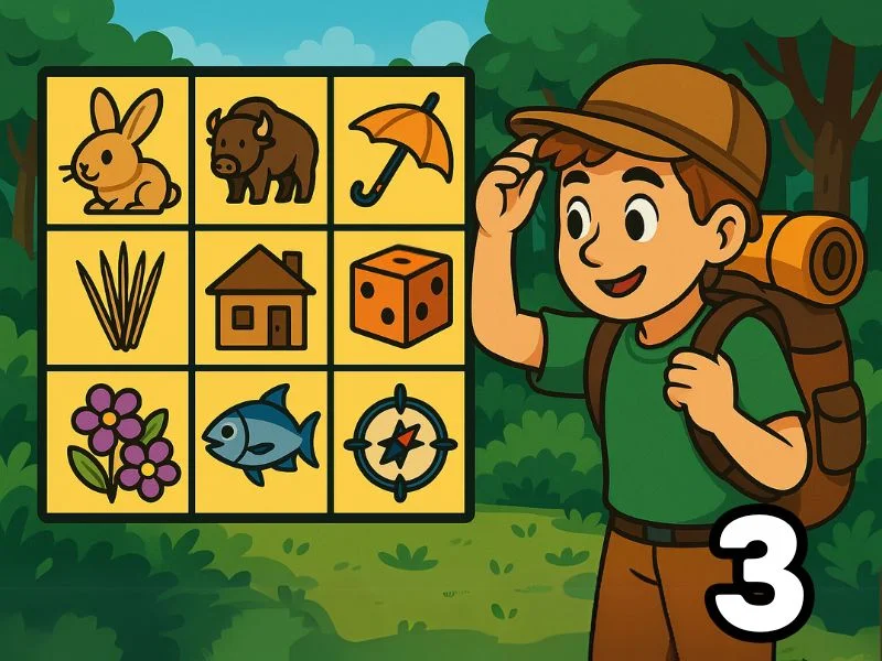 З - Координатный поиск превью игры для логопеда